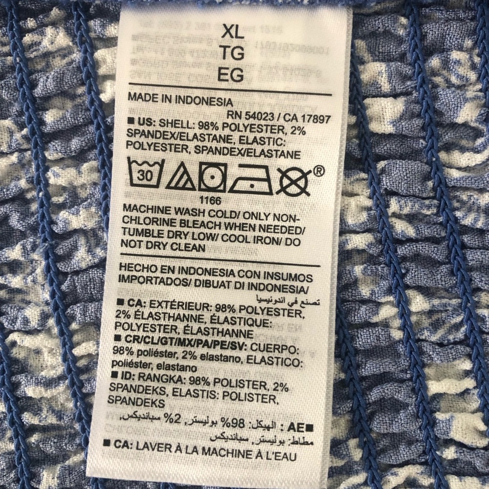 NEW Old Navy Women's Fitted Tie Shoulder Cropped Dobby Corset Cami Top Blue XL - Picture 8 of 11